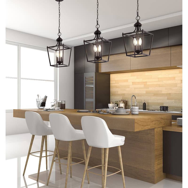 Camden Light Iron Classic Midcentury Pendant Lantern by JONATHAN Y