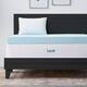 Lucid Comfort Collection 4 Inch Gel and Aloe Memory Foam Topper - Full- No Cover