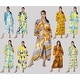 Oussum Womens Bathrobes Cotton Tie Dye One Size Full length robes with ...