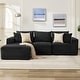 preview thumbnail 4 of 54, 109'' Corduroy Modular Sectional Sofa with Chaise