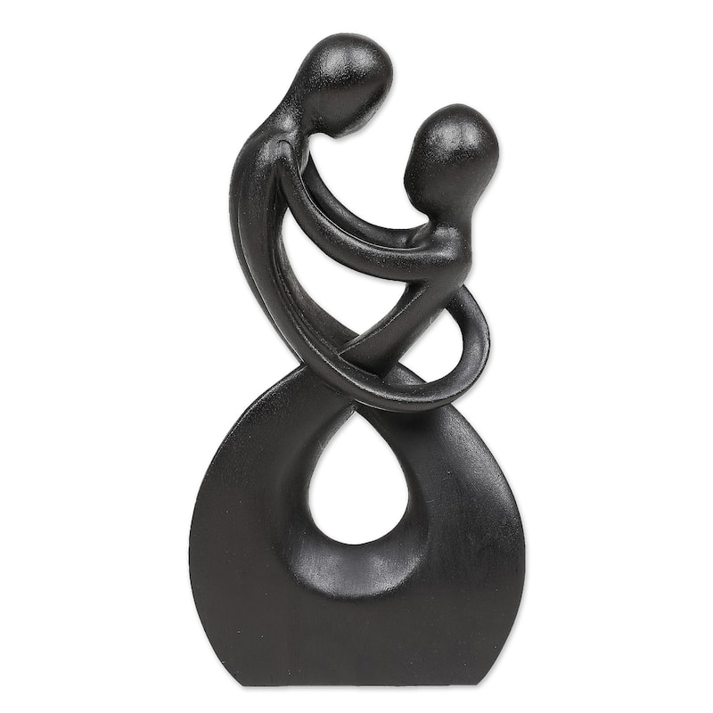 Novica Handmade Staring At You Wood Sculpture