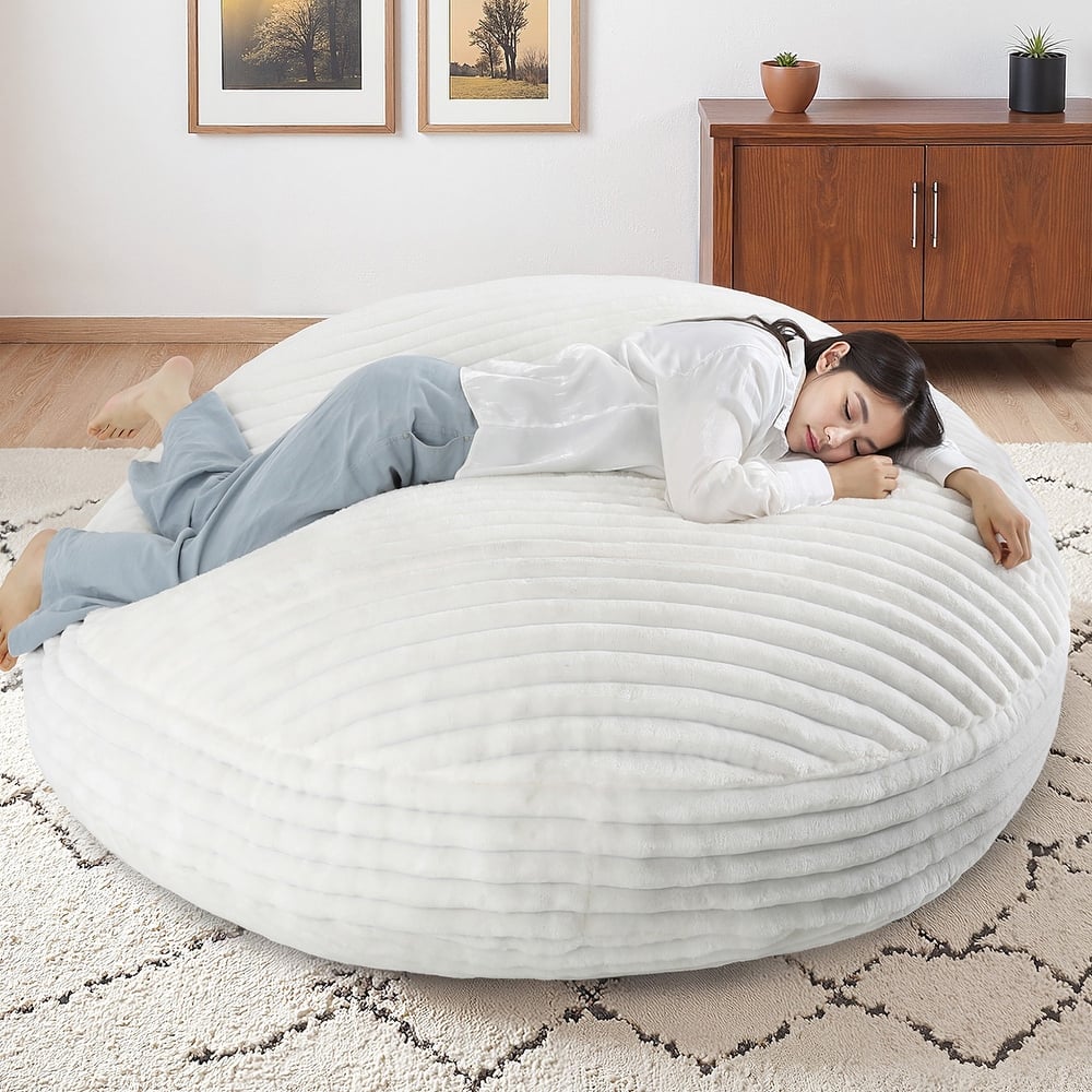 Oversized Bean Bag Chair Bean Bag Bed for Adults & Convertible