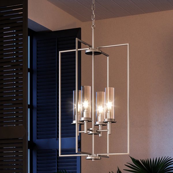 Luxury New Traditional Chandelier 31.75 H x 18 W with Transitional Style Brushed Nickel BWP3984 by Urban Ambiance 18 On Sale Bed Bath Beyond 37565460