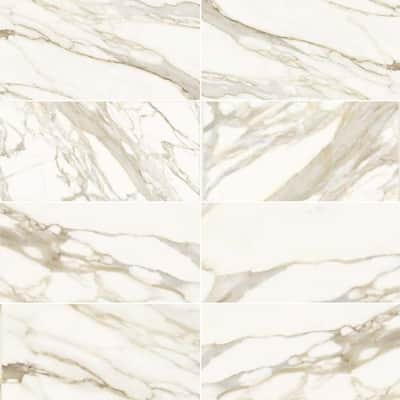 The Tile Life Porto 12x24 Calacatta Gold Matte Porcelain Floor & Wall Tile