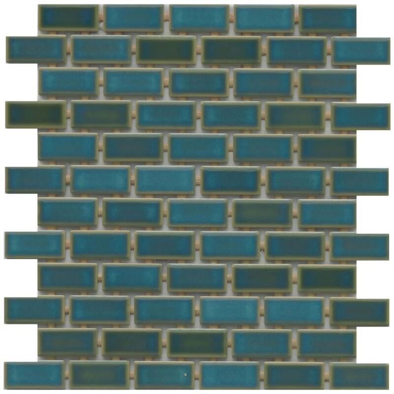 Emser Tile F51AFLO1112MOF Afloat - 11" x 12" Brick Floor and Wall Tile - Teal