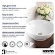 preview thumbnail 5 of 4, Karran Valera 17" Vitreous China Vessel Bathroom Sink in White with Overflow Drain