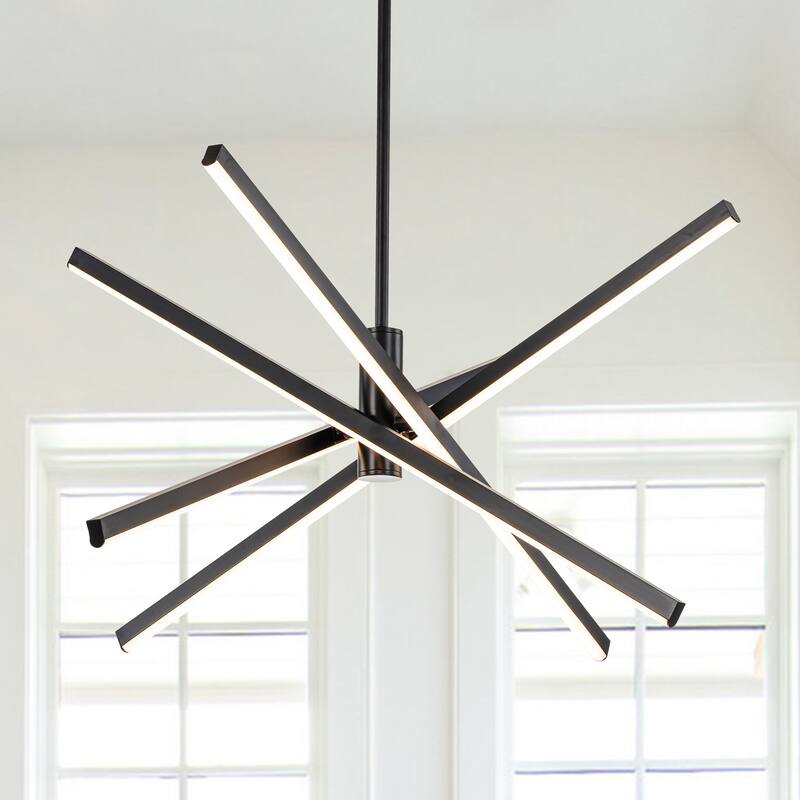 C Cattleya 4-Light Sputnik LED Chandelier Hanging Pendant Light