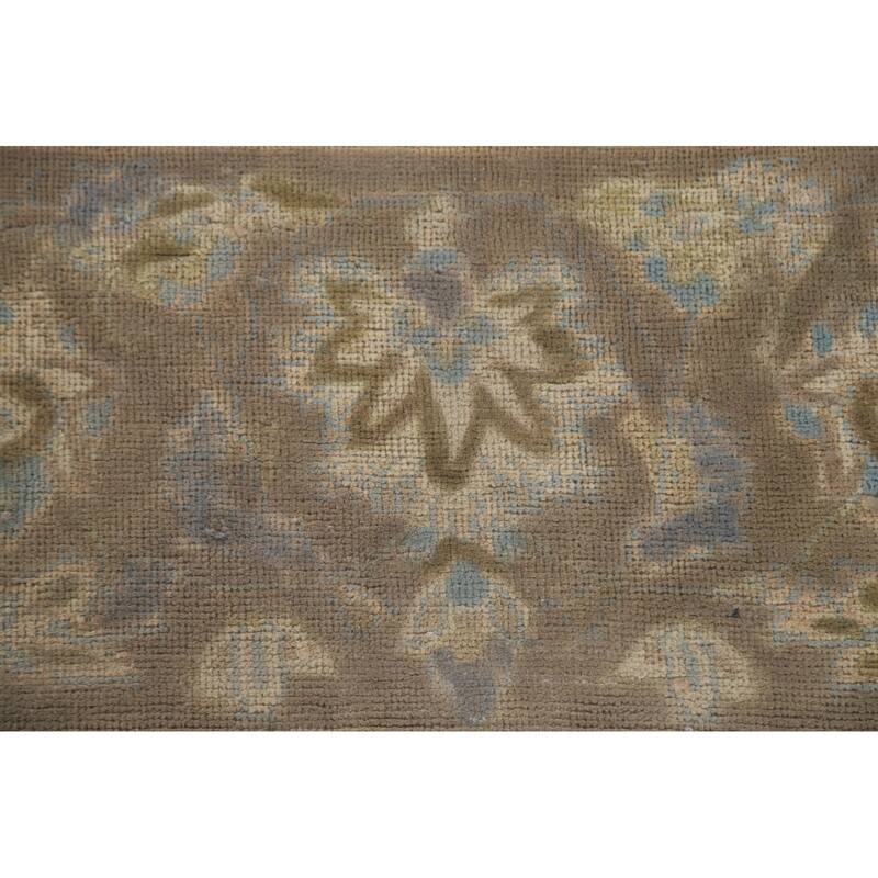 Hand Knotted Oriental 100% Wool Carpet Traditional Floral Yellow & Gold Najafabad Area Rug - 12' 10'' X 9' 3''