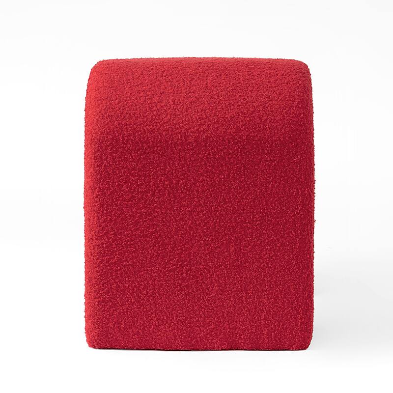 25.6'' Upholstered Foot Stool Modern Pouf Ottoman
