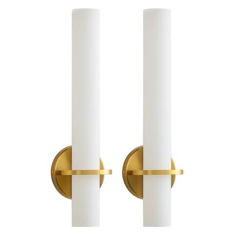 Modern Wall Sconce 2-Pack Sconce Wall Lighting Acrylic Lampshade 18in Wall Light Fixture
