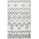 preview thumbnail 21 of 20, SAFAVIEH Handmade Casablanca Shag Elenore Tribal Wool Rug 3' x 5' - Ivory/Blue