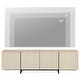 preview thumbnail 31 of 32, WMAPAT Modern Entertainment Center With T-Shaped Wooden Legs, 4-Door Storage TV Stand, Media Cabinet For Living Room