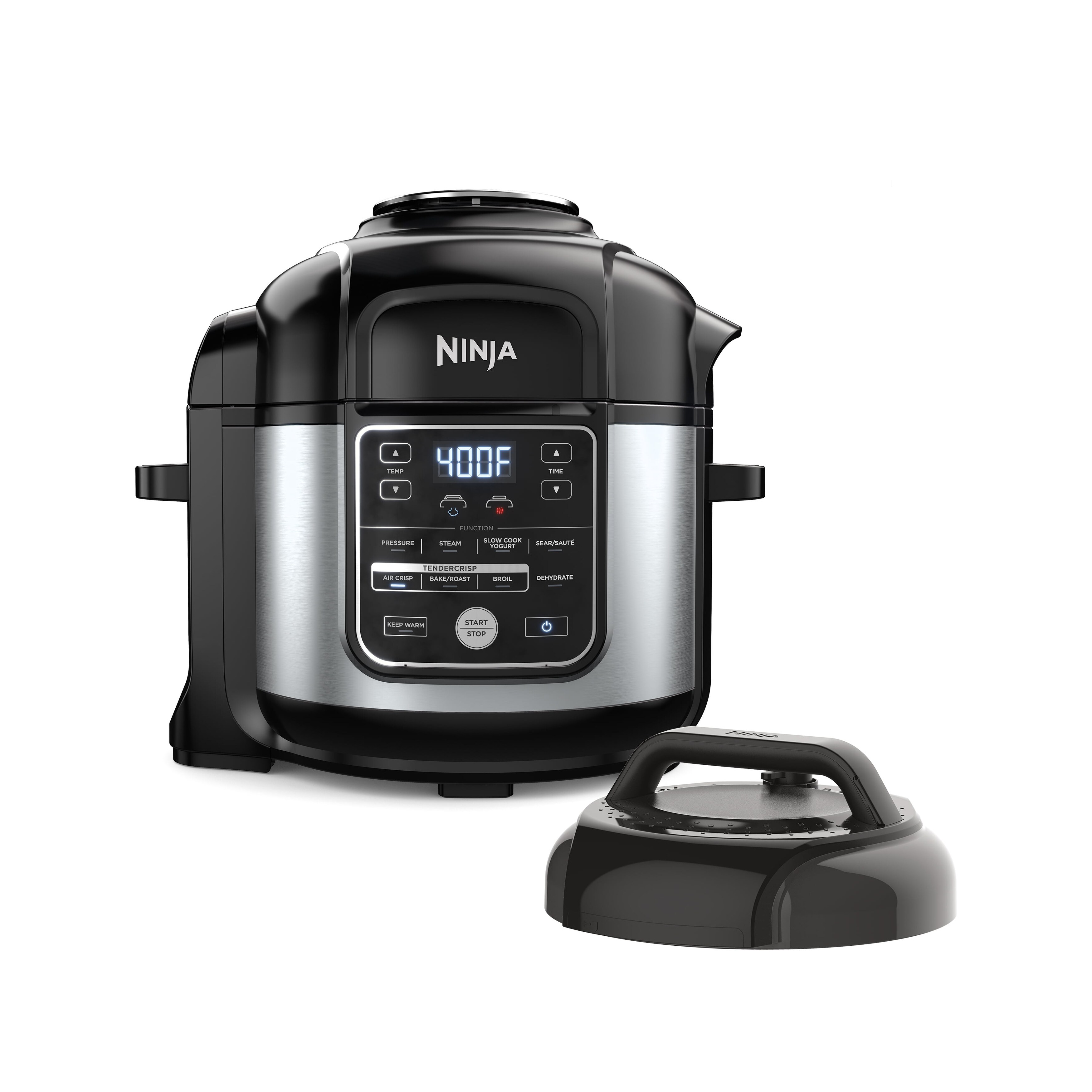 10 in 1 8 quart XL Pressure Cooker Air Fryer Multicooker Stainless OS400