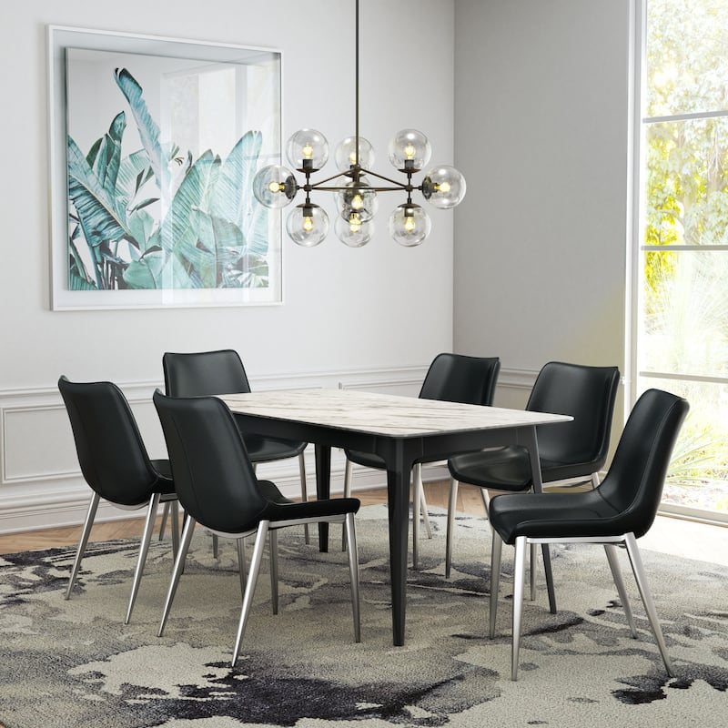 Magnus Dining Chair Black & Silver