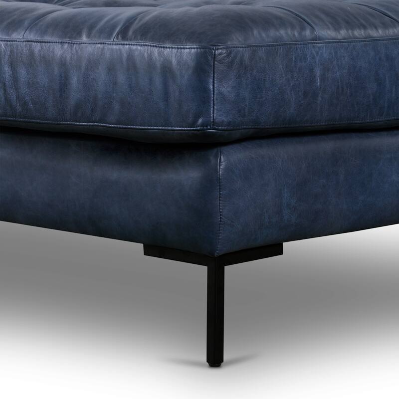 Poly & Bark Calle 114" Right-Facing Sectional - Full Grain Genuine Italian Leather