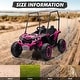 preview thumbnail 14 of 30, 24V Kids Ride On Utv,2-Seater 4WD Electric Truck with Sun Shade