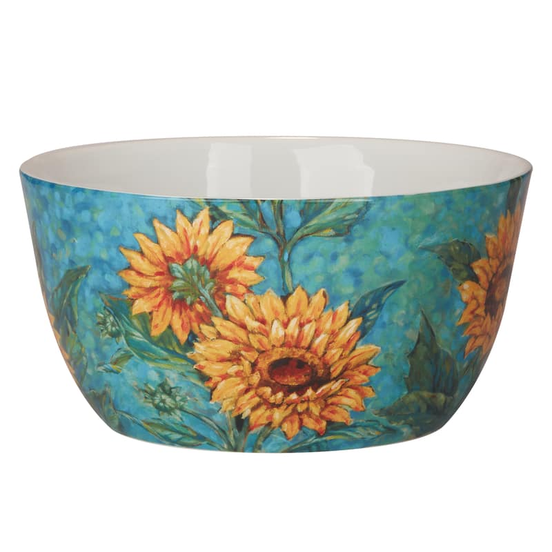 Certified International Golden Sunflowers Deep Bowl - 11" Diam x 5.5"