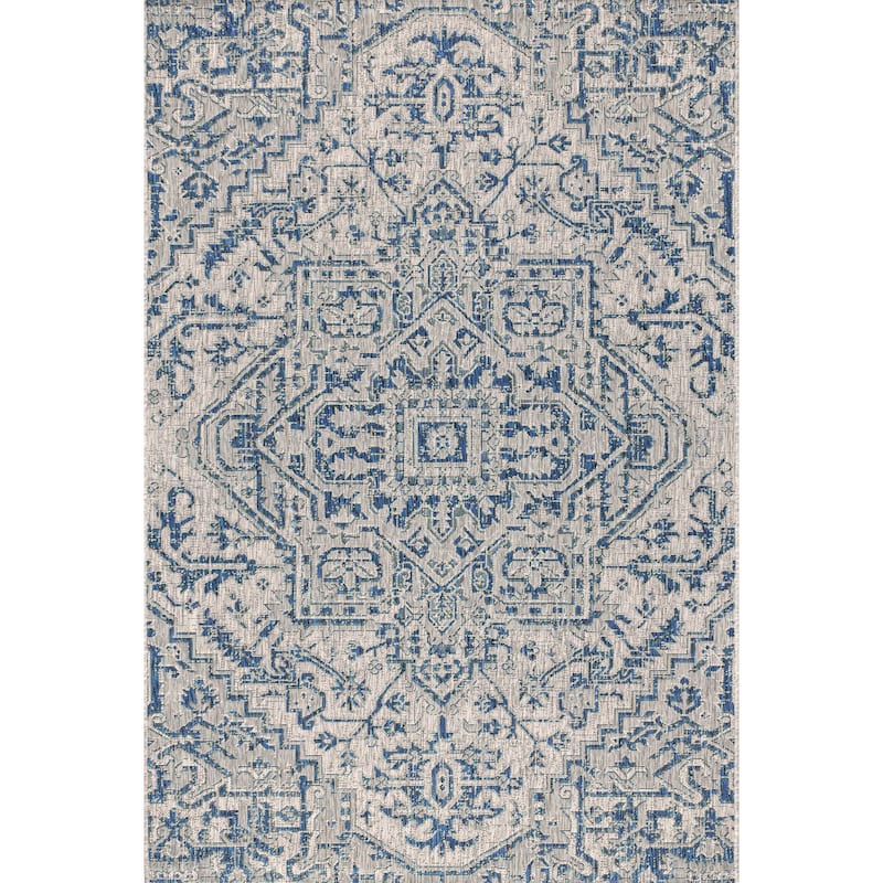 JONATHAN Y Charleston Medallion Indoor/Outdoor Area Rug