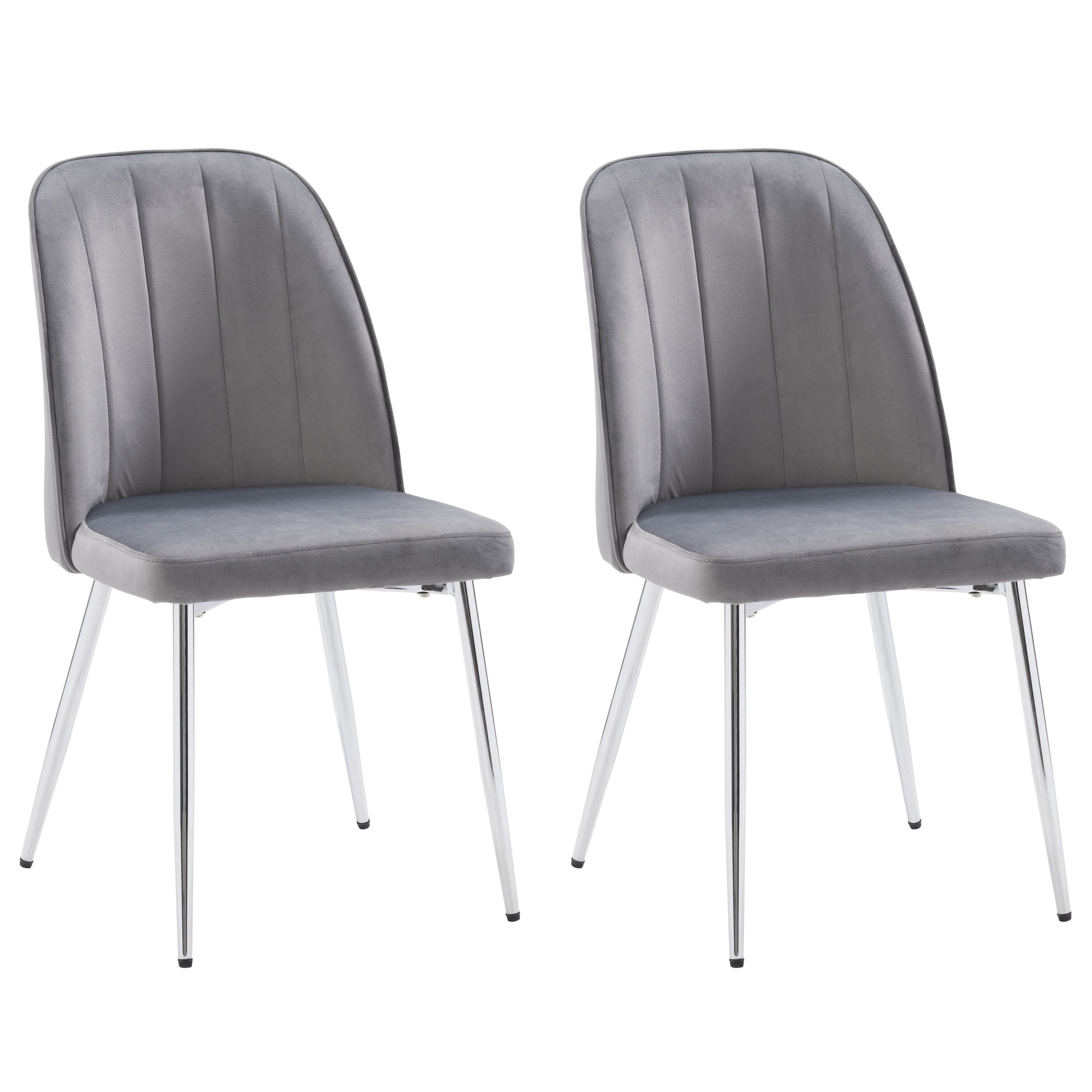 Dove grey on sale velvet dining chairs