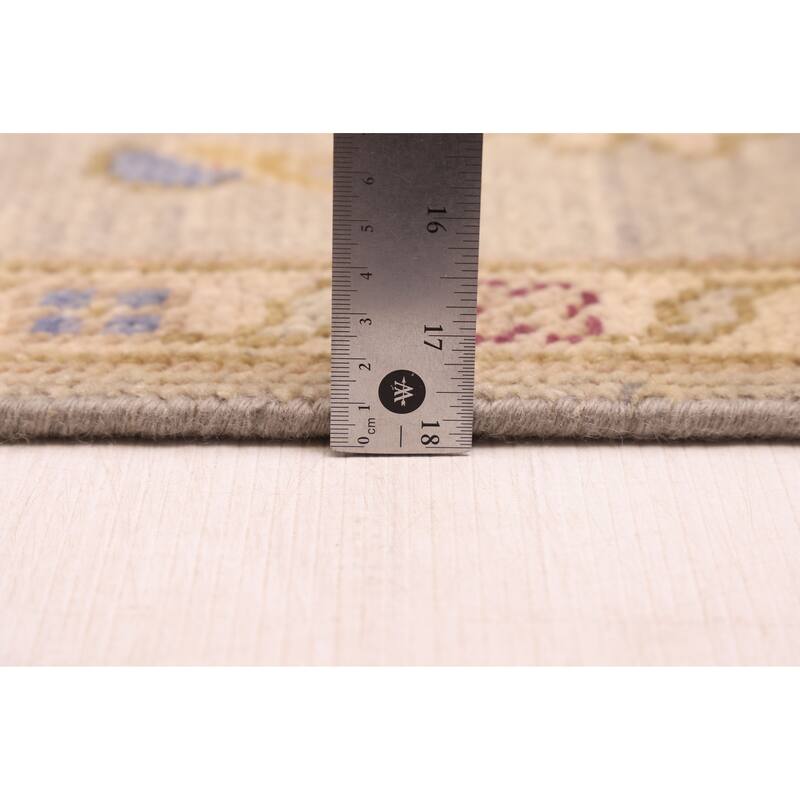 ECARPETGALLERY Hand-knotted Modern Oushak Light Khaki Wool Rug - 7'10 x 10'0