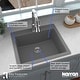 preview thumbnail 47 of 55, Karran Top Mount 25 in. Single Bowl Quartz Kitchen Sink
