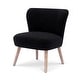 preview thumbnail 8 of 6, Boucle Polyester Upholstered Armless Accent Chair - Stain Resistant