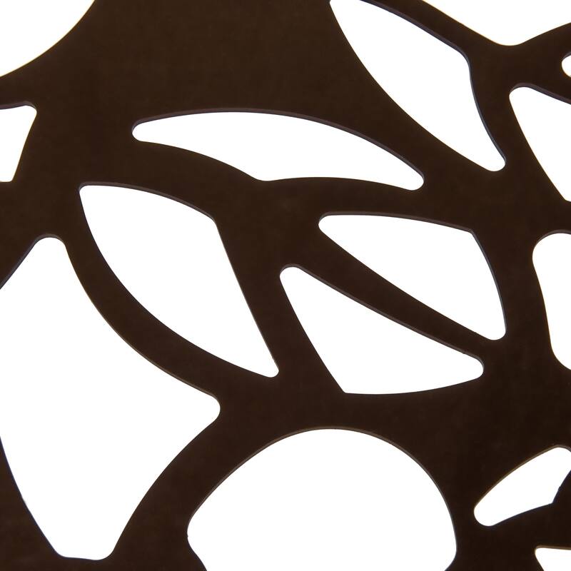 LeisureMod Devon Round Glass Top Aluminum Base Outdoor Side Table - 23 x 23