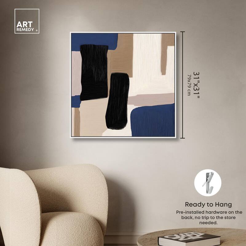Blue Quietude I Canvas by Art Remedy