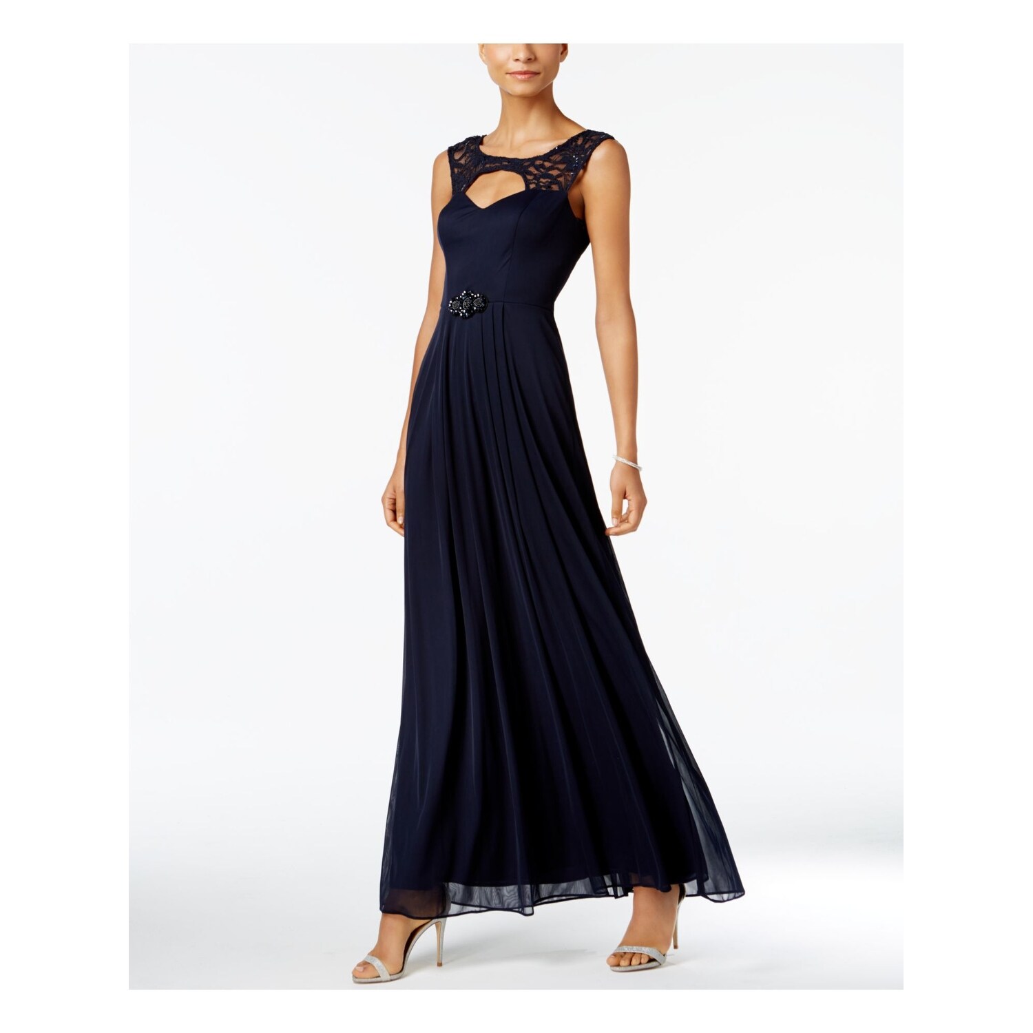 womens navy evening dress