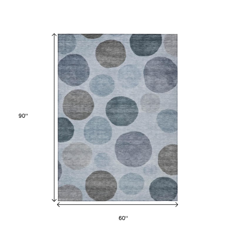 HomeRoots Geometric Transitional Rectangle Outdoor Rug