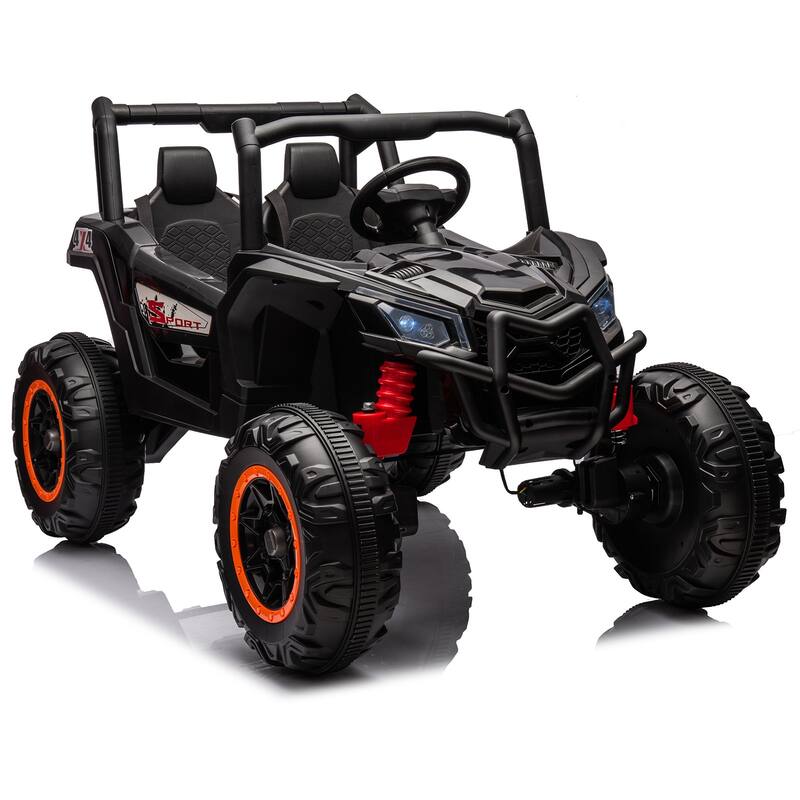 24v UTV Kids Electric Ride-on Car Toy for Kids - Black