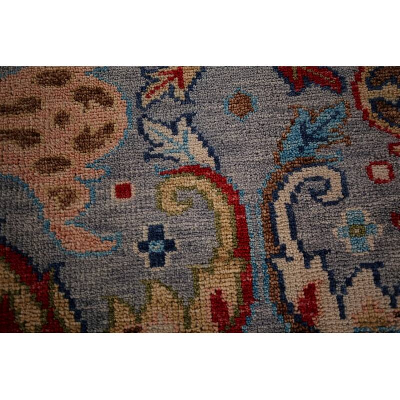 Oushak Indian Area Rug Handmade Wool Carpet - 8'1"x 9'7"
