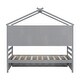 preview thumbnail 9 of 57, Wooden House-shaped Twin House Bed with Bedside Built-in Storage Shelves,Under Bed Storage,Kids and Baby