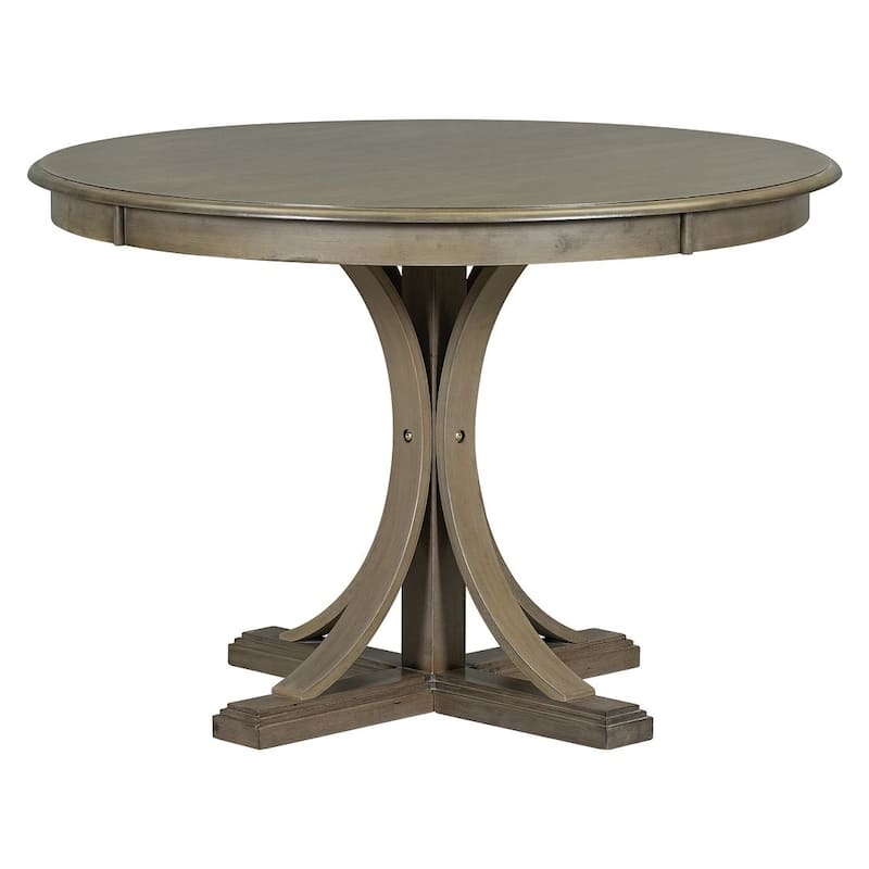 44" Round Dining Table with 4 Upholstered Chairs