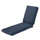 preview thumbnail 19 of 20, Classic Accessories Montlake Water-resistant Patio Chaise Lounge Cushion heather indigo blue
