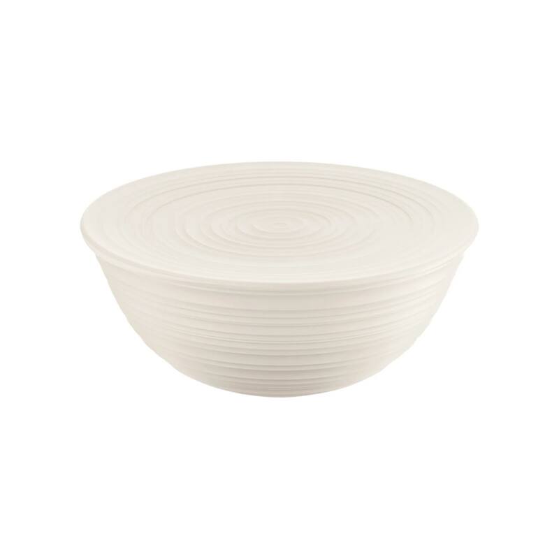 Guzzini Tierra Bowl with Lid - Milk White