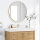 preview thumbnail 15 of 32, Vera Rectangular White Composite Stone Console Bathroom Vanity Sink