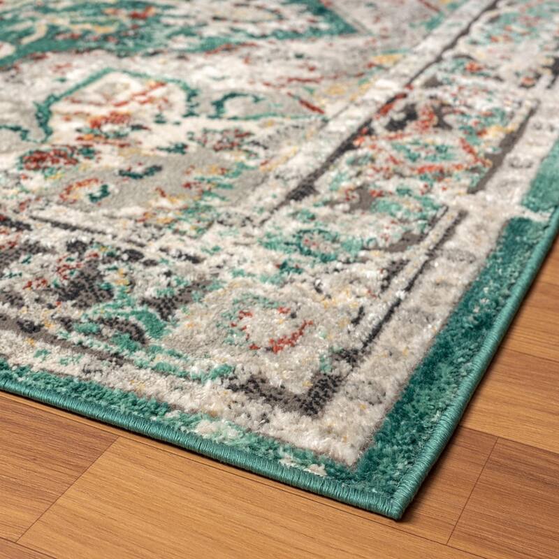 Luxe Weavers Moroccan Floral Vintage Area Rug