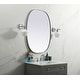 preview thumbnail 10 of 9, Elegant Lighting MR2B3040 Brynn 30" W x 40" H Modern Oval Bathroom