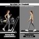 preview thumbnail 31 of 29, 2-in-1 Folding Treadmill with RC Bluetooth Speaker LED Display - 49" x 27" x 42" (L x W x H)