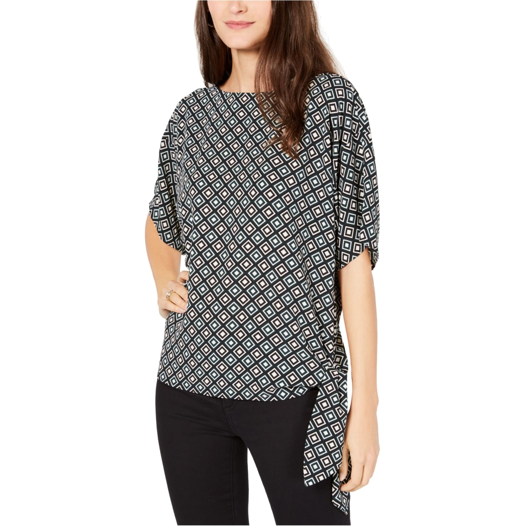 michael kors side tie blouse