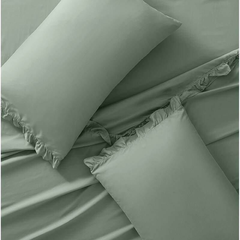 Truly Soft Solid Ruffle Sheet Set