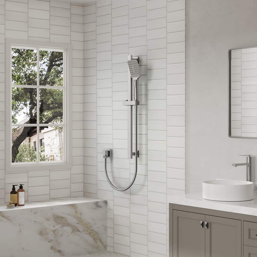 Adjustable Handheld Shower Slide Bar Set With Hose