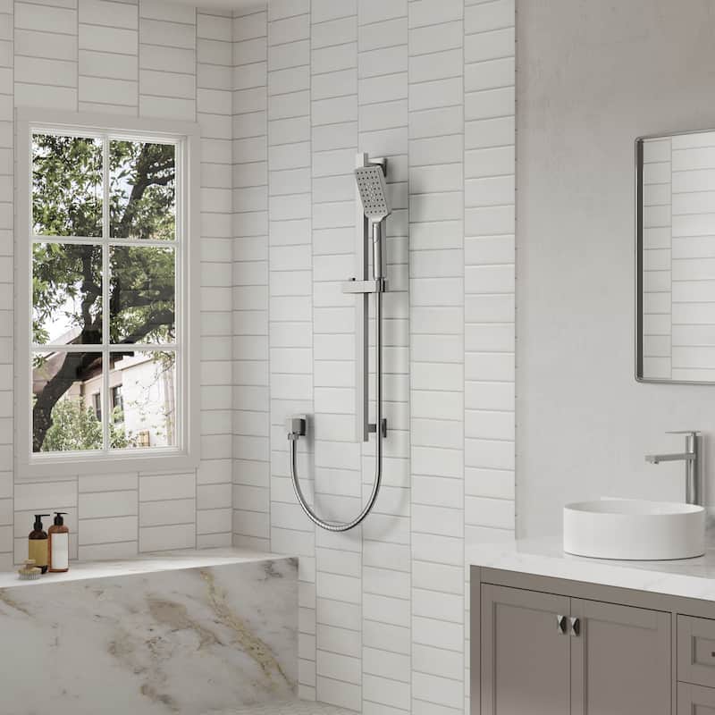 Adjustable Handheld Shower Slide Bar Set With Hose