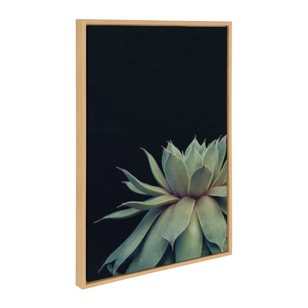 Sylvie Succulent 18x24 Gold Framed Canvas Wall Art by F2 Images
