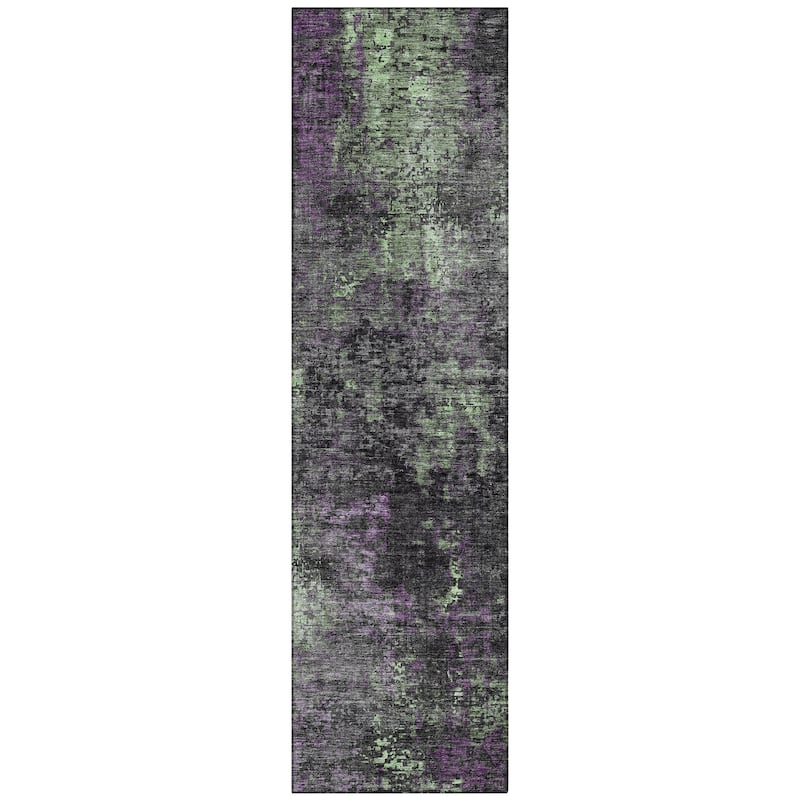 Machine Washable Indoor/ Outdoor Chantille Contemporary Abstract Rug