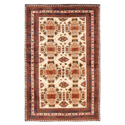 Teimani Cream Rug 3'11" x 6'3" - 3'11 x 6'3