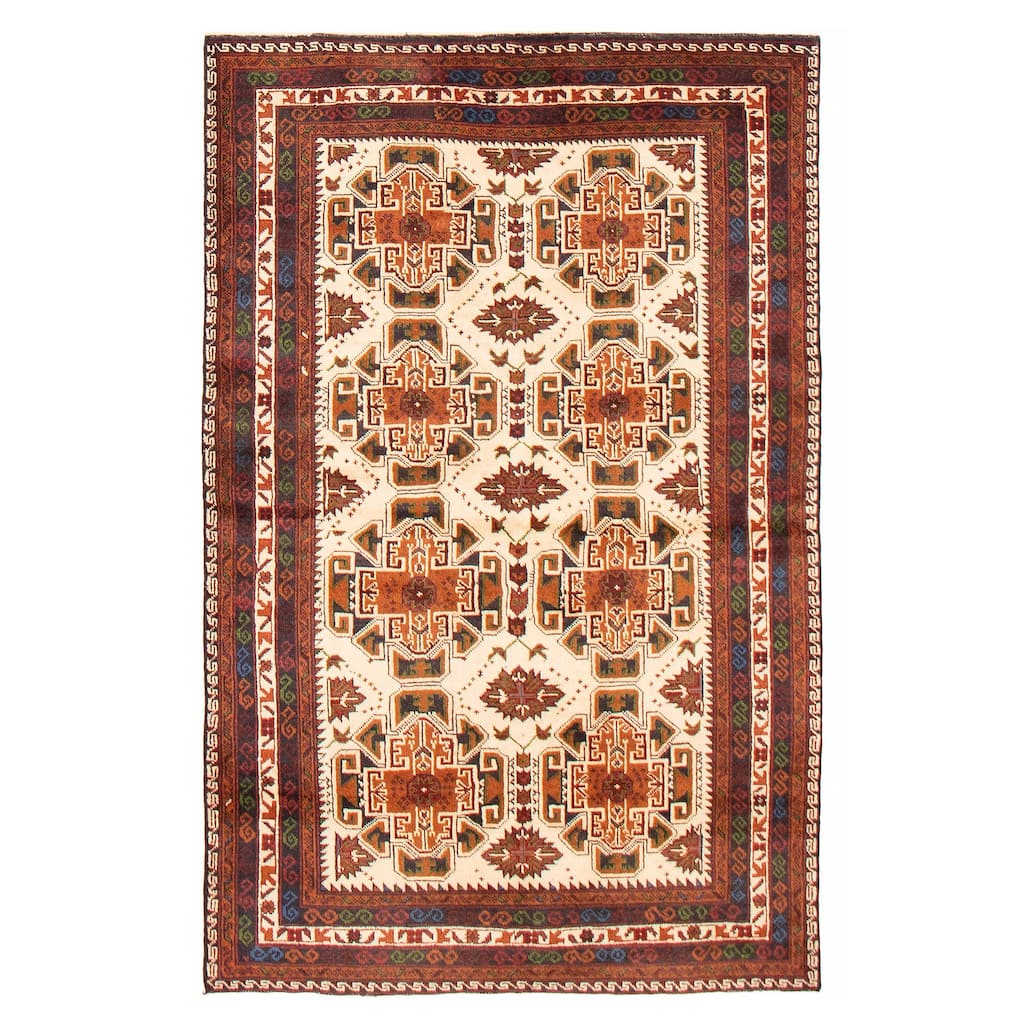 Teimani Cream Rug 3'11" x 6'3" - 3'11 x 6'3