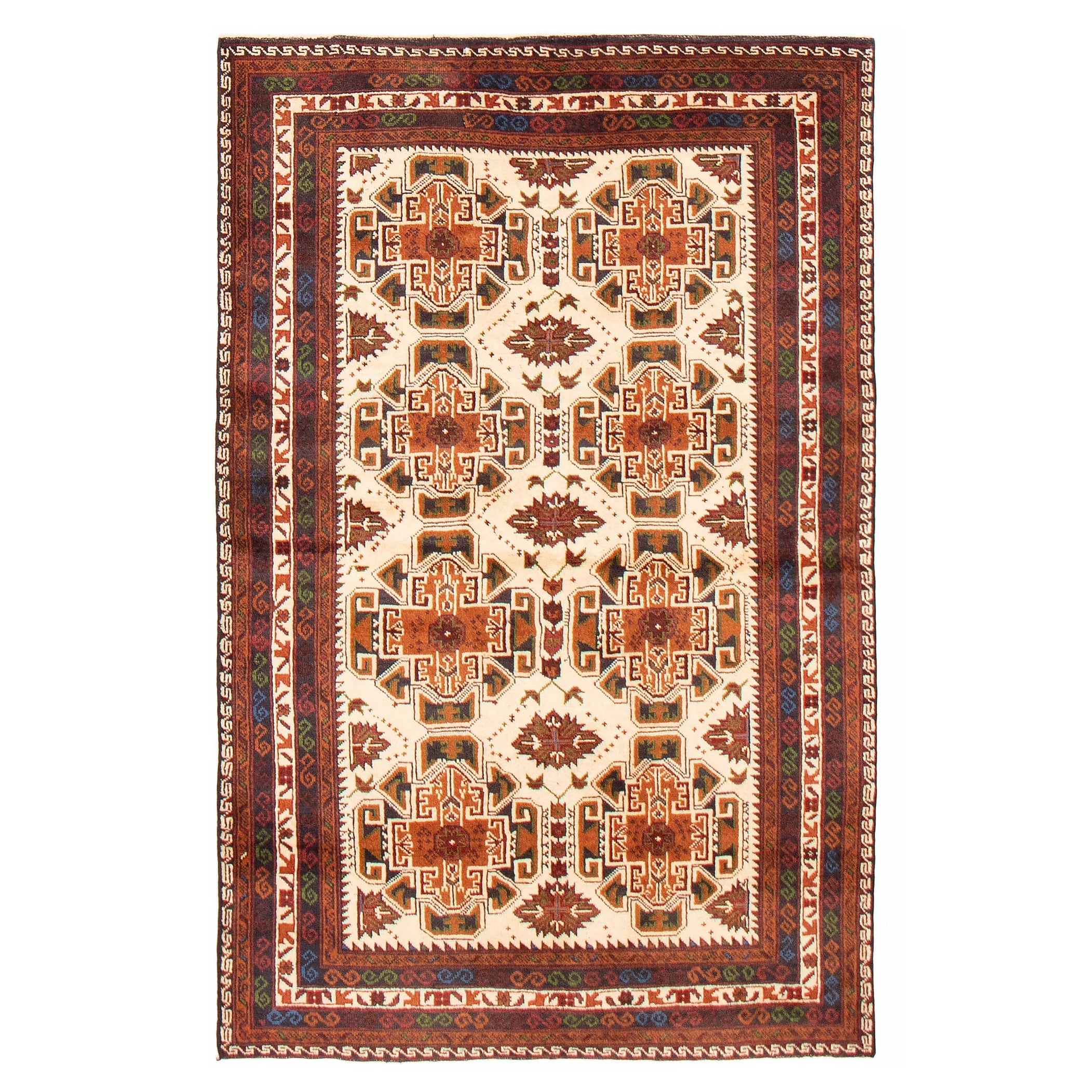 Teimani Cream Rug 3'11" x 6'3" - 3'11 x 6'3