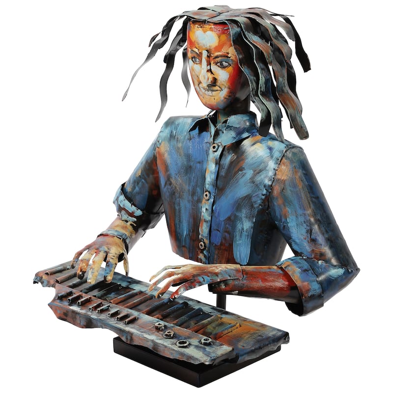 Iron Hand-Painted Colorful Art Sculpture